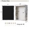 Califortree 8x10 Shadow Box Frame with Linen Back - Sturdy Rustic Memory Display Case of Flower, Pictures, Medals and More, Distressed White